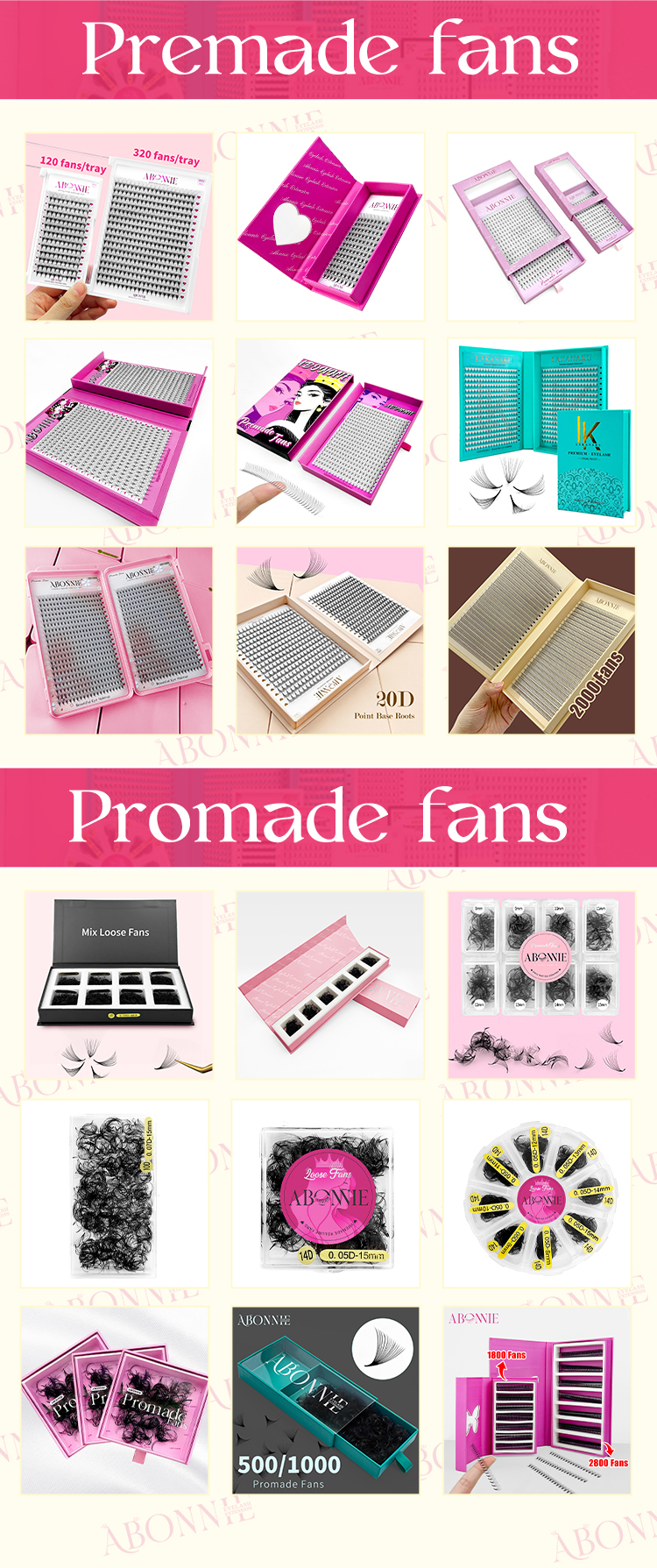 premade volume fans